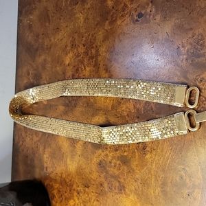 Gold Mesh Belt made in France